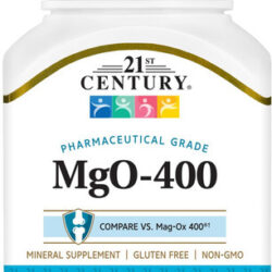 Comprimidos De 400 Mg De Mgo Do Século 21, Contagem De 90, S