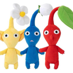 3 Peças De Brinquedos De Pelúcia Pikmin De 11,8 Polegadas