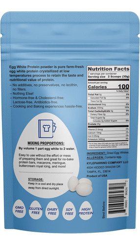 Talcufon Ovo Branco Proteína Em Pó 8oz Pasteurizada Sem Adit - Imagem 3