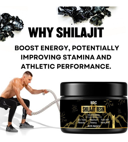 Resina Boic Pure Black Himalaya Shilajit Beneficia Energia E - Imagem 6