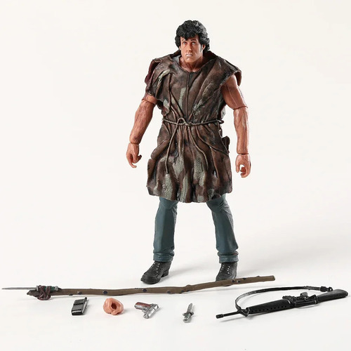 Brinquedo Modelo De Boneco De Ação John J Rambo Da Neca Firs - Imagem 2