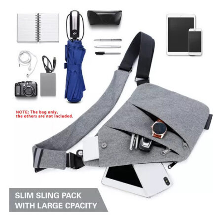 Pacote Esportivo Sling Casual Bag Chest Caminhada Travel Sli - Imagem 3