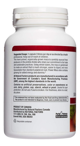 Macarich Por Fatores Naturais, Super Strength Power Maca, Su - Imagem 3