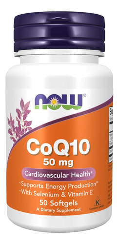 Agora, Suplementos De Alimentos, Coq10 50 Mg, Grau Farmacêut