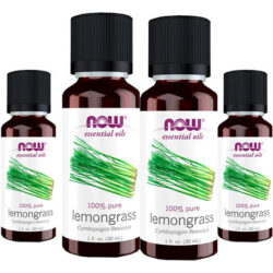 Óleo De Capim Limão 30ml Now Foods Lemongrass Oil Puro 4un