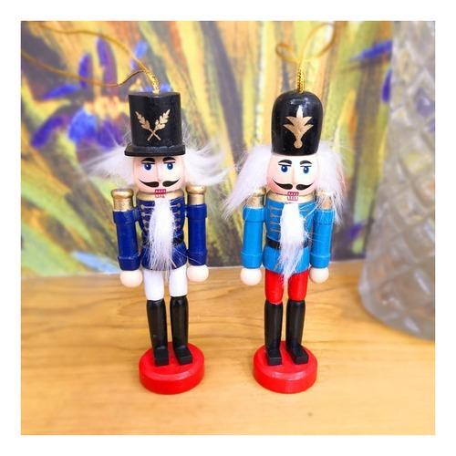 * 24 Marionetas De Soldado Cascanueces Navideñas. Adornos, - Imagem 9