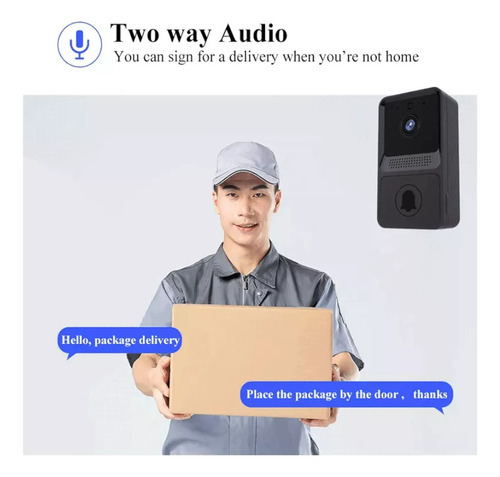 Novo Campainha Inteligente Sem Fio Com Câmera De Vídeo Wifi - Imagem 5