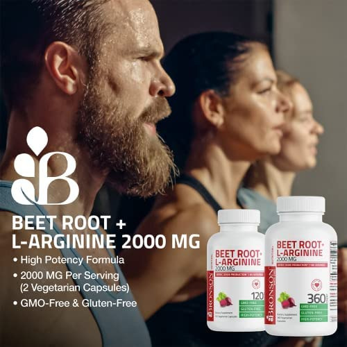 Raiz De Beterraba Bronson + L-arginina 2000 Mg Produção De - Imagem 3