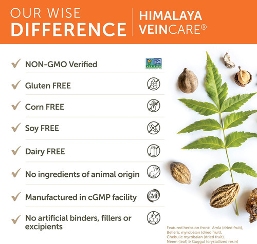 Himalaya Veincare Para Paredes Saudáveis ??das Veias E Confo - Imagem 4