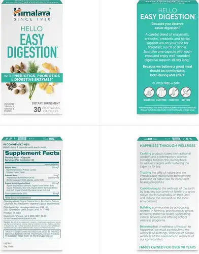 Himalaya Hello Fácil Digestão, Enzimas Digestivas Com 2 Bilh - Imagem 6