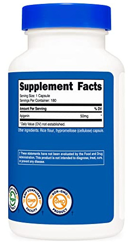 Nutricost Apigenina 50 Mg, 180 Cápsulas - Sem Transgênicos, - Imagem 4