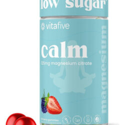 Gomas De Magnésio Vitafive Low Sugar Calm, 125 Mg De Citrato