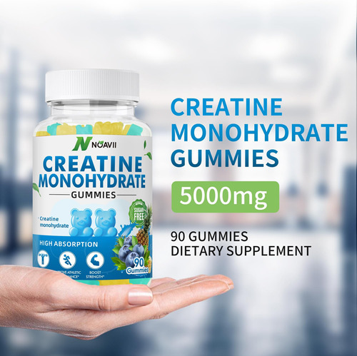 Gomas De Monohidrato De Creatina Noavii 5000 Mg Para Homens - Imagem 6