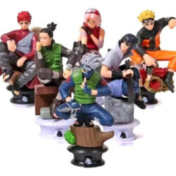 Kit 6 Bonecos Naruto Miniatura Gaara Itachi