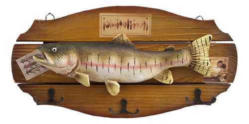 Decoração De Parede De Peixe Simulada 39x19.5x1cm - Imagem 3