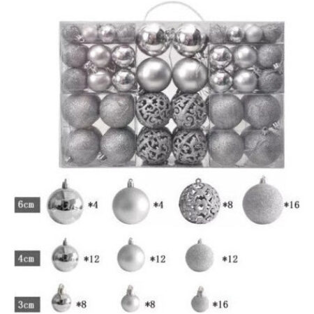 Conjunto De 100 Esferas De Decoração De Natal De Estilo Mist - Imagem 10