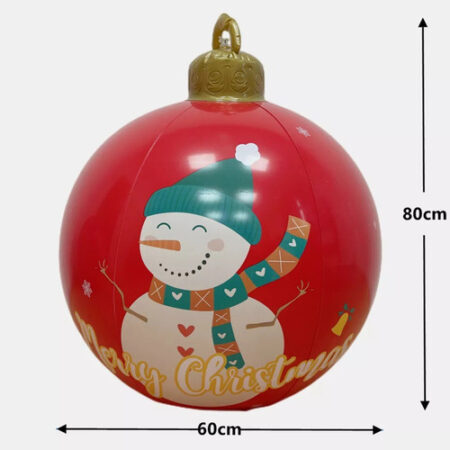Bola Inflável Do Decoração Do Pvc Do Natal Gigante 80cm - Imagem 8