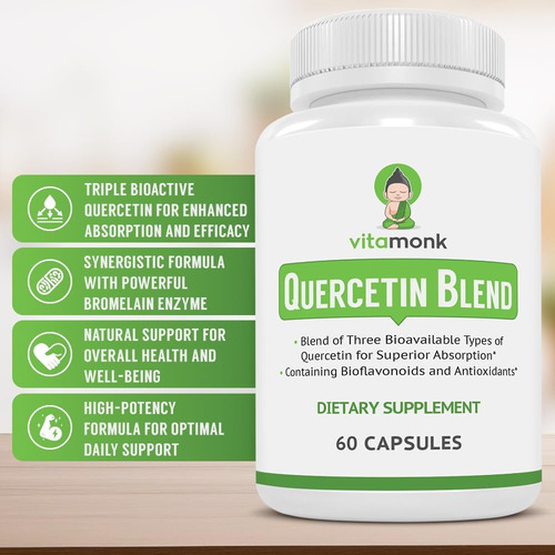 Complexo De Quercetina De Vitamonk - 3 Formas Bioativas De Q - Imagem 2