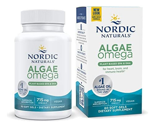 Nordic Naturals Algae Omega - 60 Cápsulas Moles - 715 Mg Om