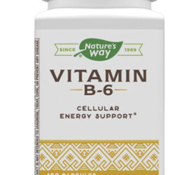 Natures Way Suplemento De Vitamina B-6, Suporte De Energia