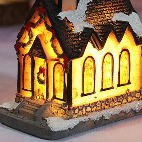 Decoração De Natal Light Miniature House Village 3x - Imagem 4