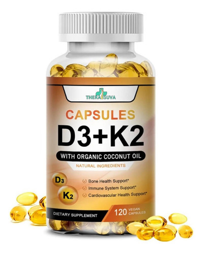 Vitamina Diu De Alta Potência Therasuva + K2 (mk 7) Óleo De