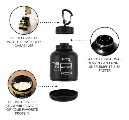 Onmywhey Double Scoop (180cc) Proteína E Suplemento Keychain - Imagem 2
