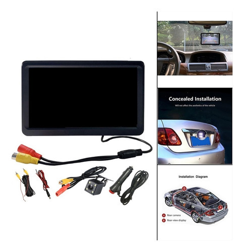 Monitor De Carro Com Visão Traseira De 7 Polegadas De - Imagem 7