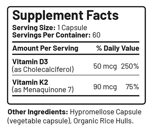 Livegood Vitamina D3 + K2 Suporte Totalmente Natural Para O - Imagem 6
