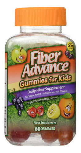 Gummies De Fibra Advance Para Crianças Suplemento Diário De
