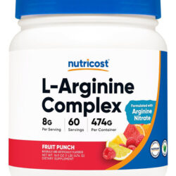 Nutricost L-arginine Complex (ponche De Frutas, 60 Doses)...