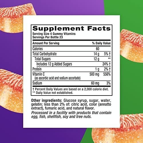 Vitamina C Vitafusion 500 Mg 92 Gomitas - Imagem 5