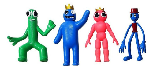 Bonecos Rainbow Friends Jogo Roblox 8 Pçs Brinquedo - Imagem 4