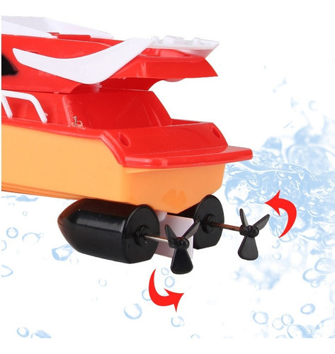 Barco De Controle Remoto Rc Boat 20km/h Impermeável - Imagem 11