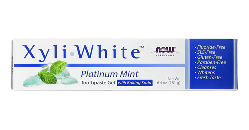 Creme Dental Xyliwhite Now Foods Menta Bicarbonato Sódio 3un - Imagem 4