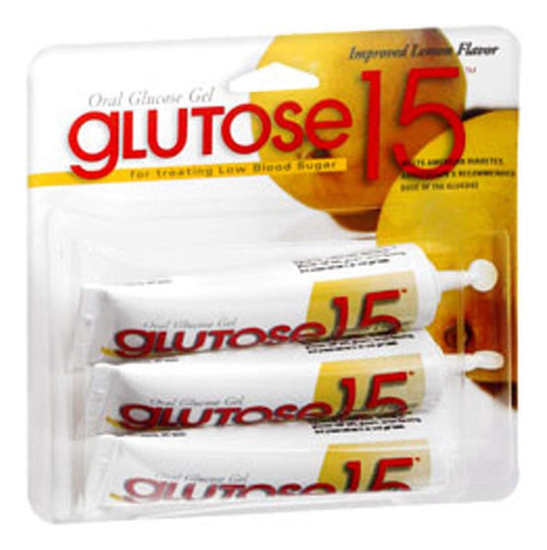 Gliose 15 G De Gel De Glicose, Um Tubo De Dose Com Sabor De