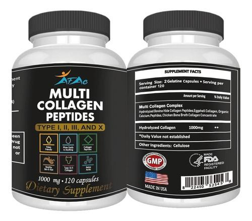 Vitamisan 2-pack Multi Collagen Plus Pills (tipo I, Ii, Iii,