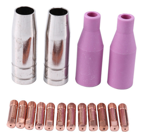 Bicos Mig De 16 Unidades Ak15 Para Soldar Tocha Cap Tip Cont