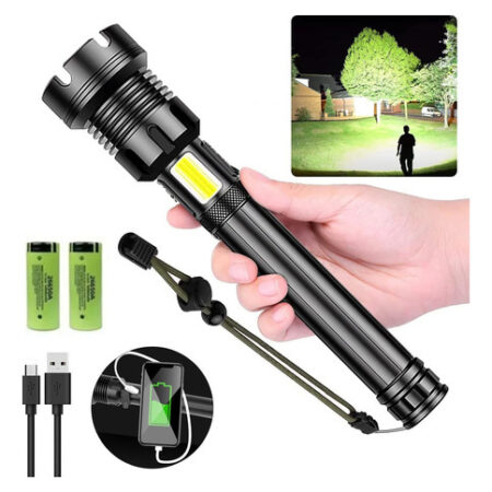 Lanterna Tática Super Poderosa Usb Recarregável - Imagem 2