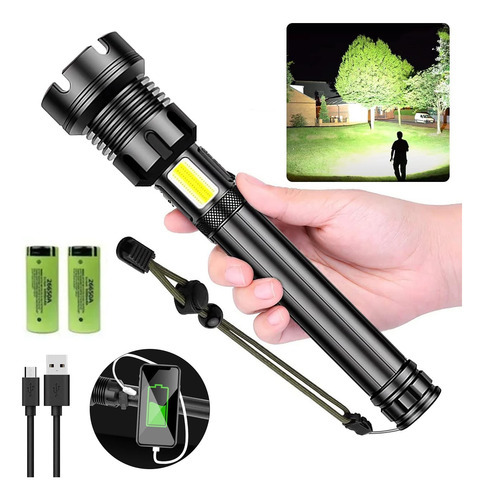 Lanterna Tática Super Poderosa Usb Recarregável - Imagem 2