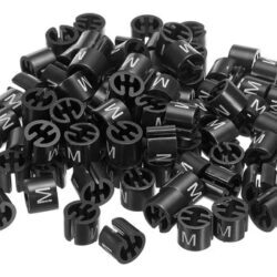 Marcador Tamanho M Para Cabides, Preto, 100 Unidades