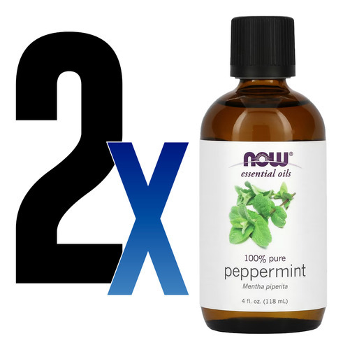 Óleo De Hortelã-pimenta Now Foods Peppermint 118ml 2un - Imagem 2