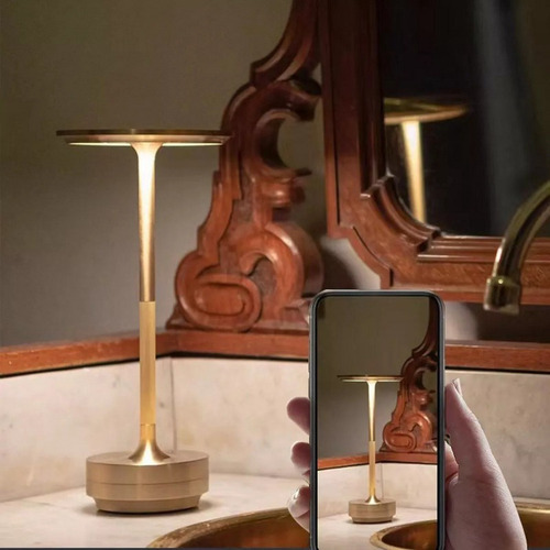 Candeeiro De Mesa Nórdico Led Touch Candeeiro De Mesa Bar Ho - Imagem 6