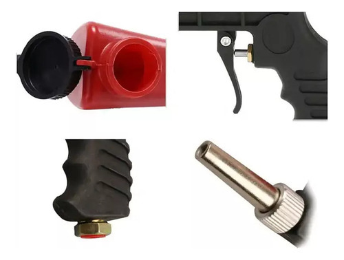Pistola Pneumática De Jateamento De Areia Pequena* - Imagem 7