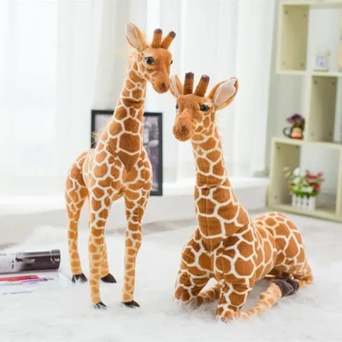 Muñeca De Animal De Jirafa De Pelúche Suave Gigante - Imagem 4