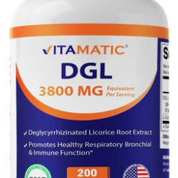 Extrato De Alcaçuz Vitamatic Dgl 10:1 380 Mg (equivalente A