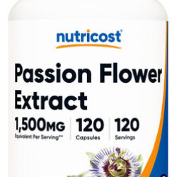 Suplemento Nutricost Extrato De Maracujá 1500mg 120 Cápsulas