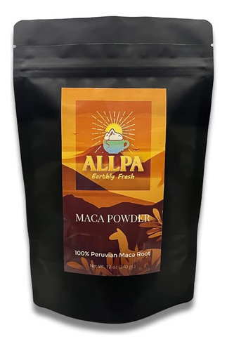 Allpa Maca Peruana Em Pó 12 Onças, Maca Em Pó Orgânica, Mac