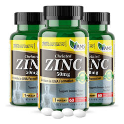 Suplementos De Zinco Quelatado De 50 Mg Da America Medic &