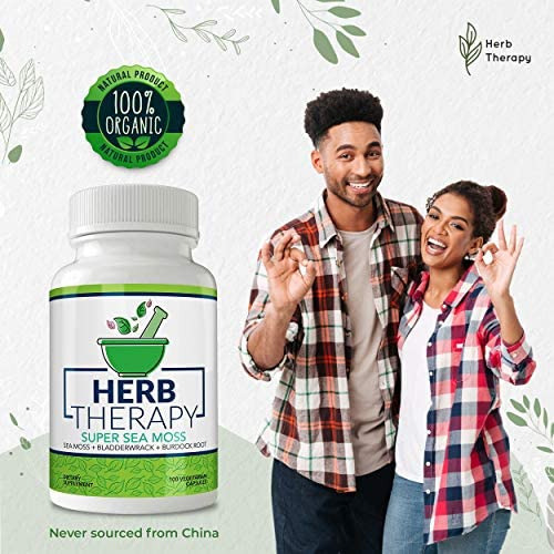 Herb Therapy Super Sea Moss Cápsulas Orgânicas De Musgo Do - Imagem 6